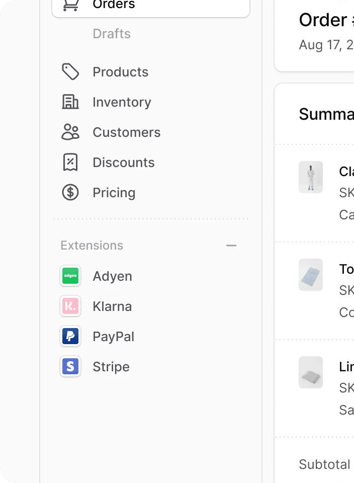 Share your products across multiple platforms